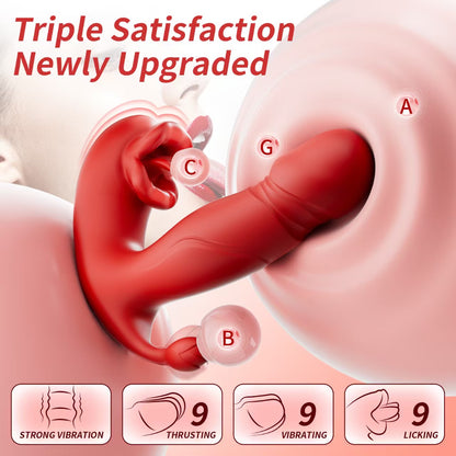 3 in 1 Mobile licking Massager