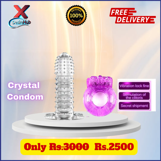 Crystal Condom + Vib ring