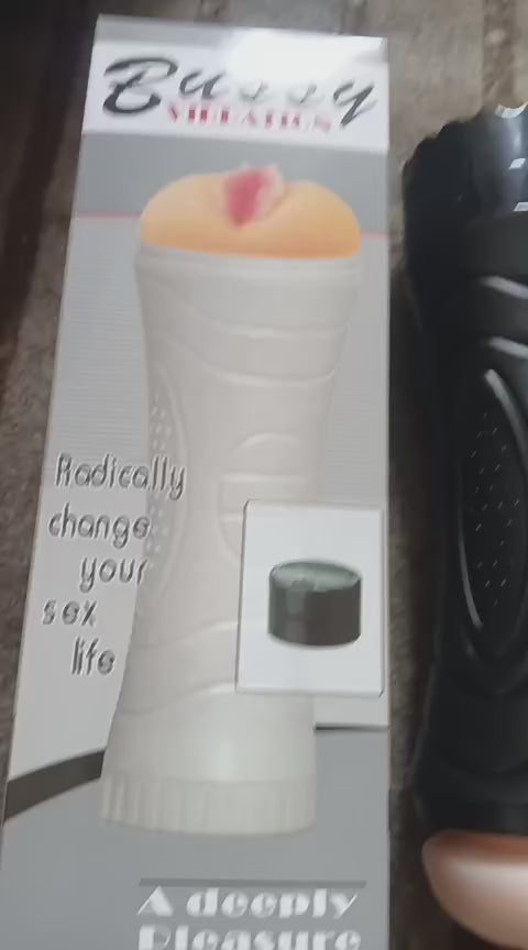 Buy Bussy Cup Pussy - Bussy Vibrations Realistic Adult Male Sex Toy Vagina Sex Cup 7 Vibrational Modes for Men Realistic Feeling Extra Tight Male Masturbator Pocket Stroker